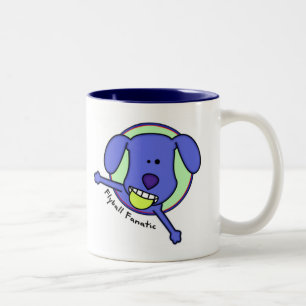 2 Couleurs Tasse bleue de fanatique de Flyball de bande
