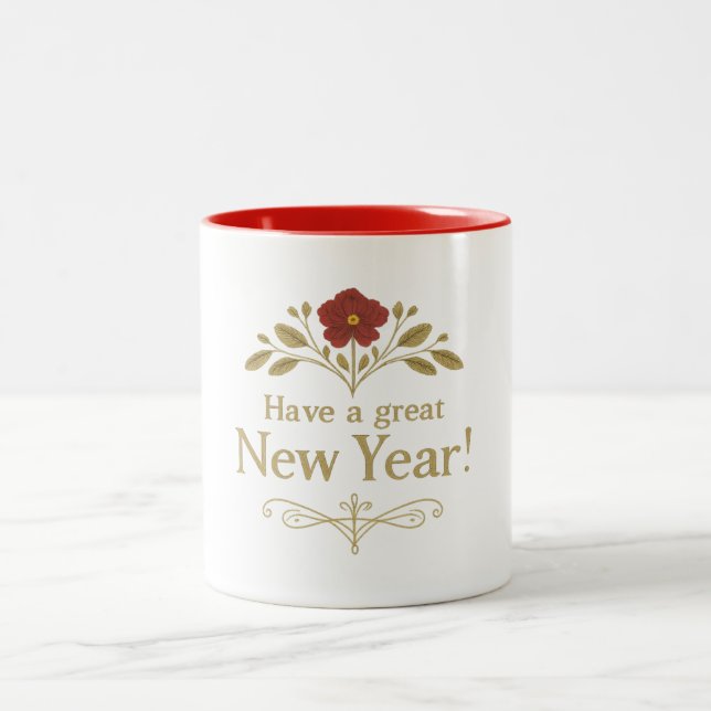 2 Couleurs Tasse - Bonne année ! (Centre)