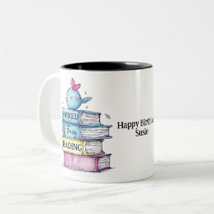 2 Couleurs Tasse « Booked & Busy Reading »   Introverti drôle