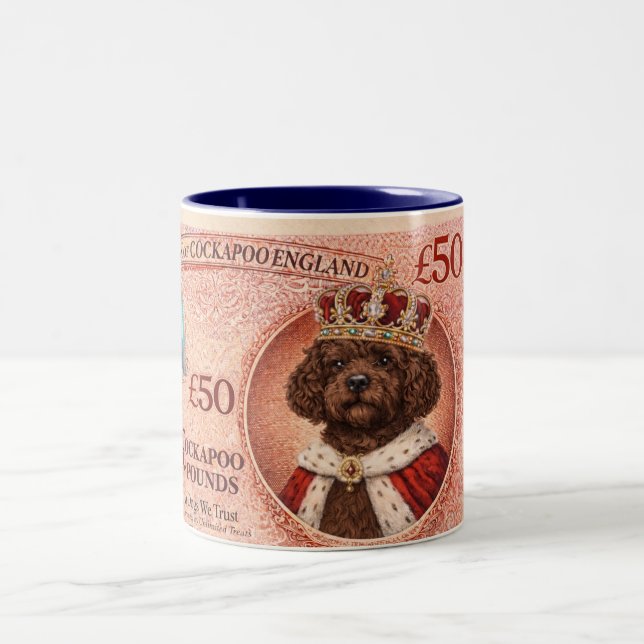 2 Couleurs Tasse cadeau pour amateur de chien drôle Cockapoo  (Centre)
