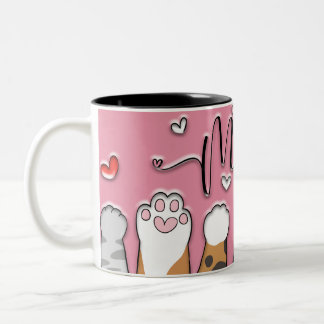 2 Couleurs Tasse Cadeau pour Maman de Chat Mignon