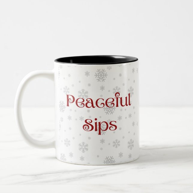 2 Couleurs Tasse Calme d'Hiver — Journées Froides & Esprit Ca (Gauche)