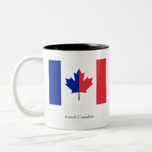 2 Couleurs Tasse canadienne française