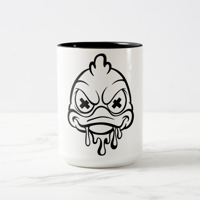 2 Couleurs Tasse Canard Mignon - Conception de canard amusant (Centre)