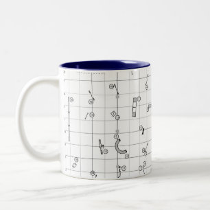 2 Couleurs Tasse Carte de parcours à thème d'agilité
