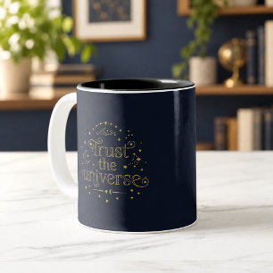 2 Couleurs Tasse céleste Confiance en l'Univers