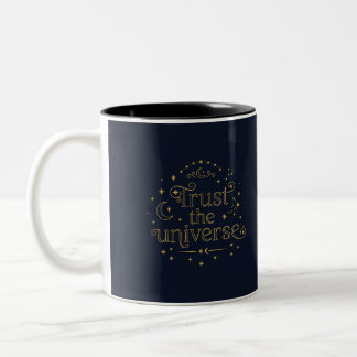 2 Couleurs Tasse céleste Confiance en l'Univers