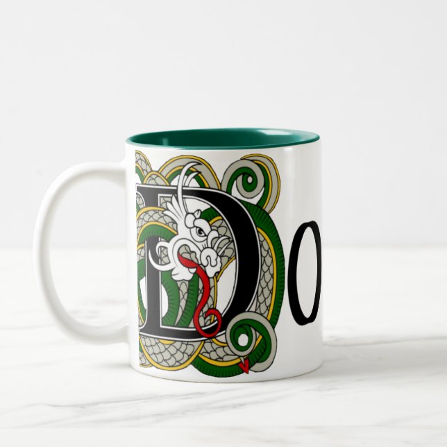 2 Couleurs Tasse celtique de dragon de Donnelly (Gauche)