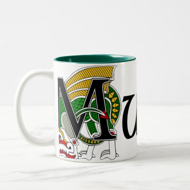 2 Couleurs Tasse celtique de dragon de Murphy (Gauche)