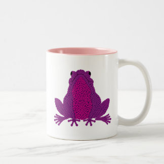 2 Couleurs Tasse celtique de grenouille - pourpre