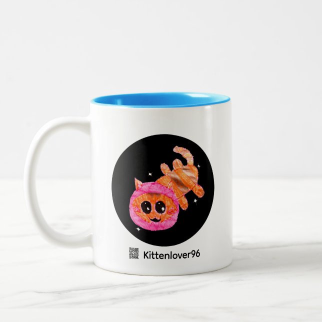 2 Couleurs Tasse Chat de l'Espace (Gauche)