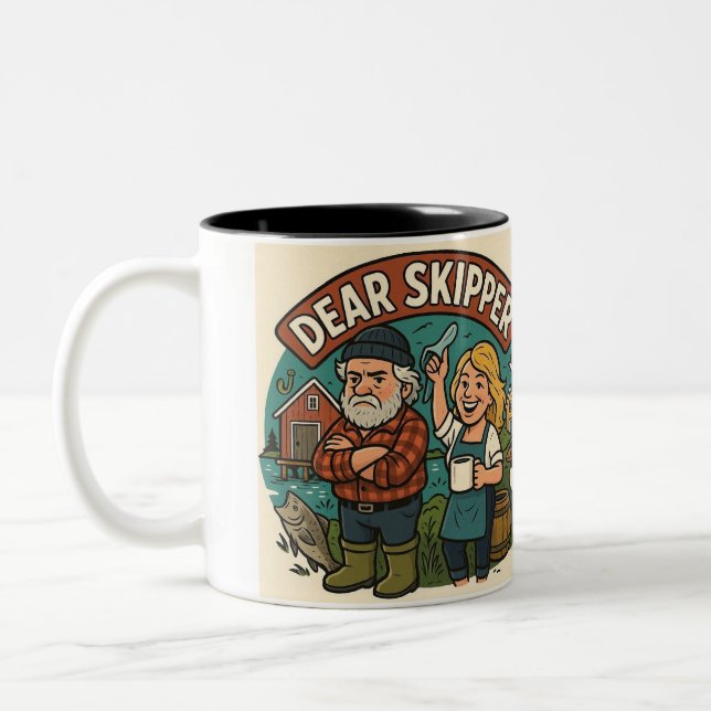 2 Couleurs Tasse Cher Skipper  (Gauche)