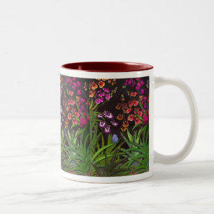 2 Couleurs Tasse chevauchante d'orchidées d'Oncidium Tolumni