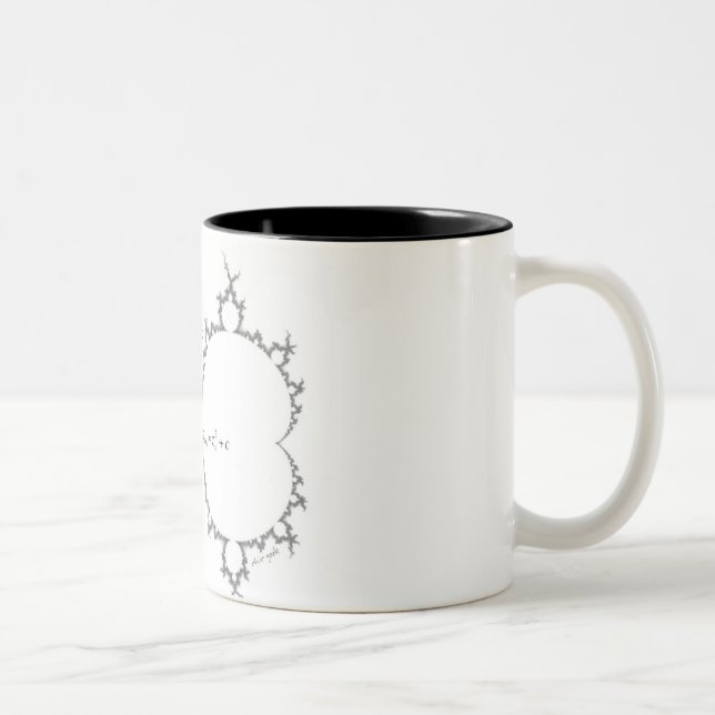 2 Couleurs tasse chic de mandelbrot de geek (Droit)