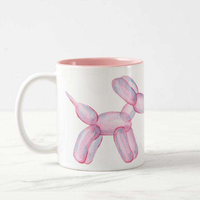 2 Couleurs Tasse Chien Ballon (Gauche)