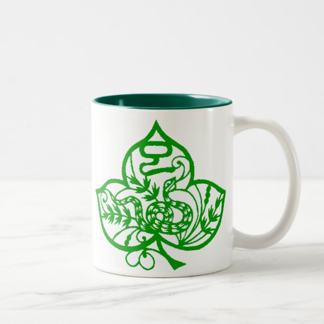 2 Couleurs Tasse chinoise de serpent (Droit)