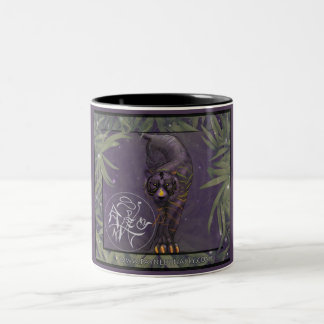 2 Couleurs Tasse chinoise de tigre de zodiaque
