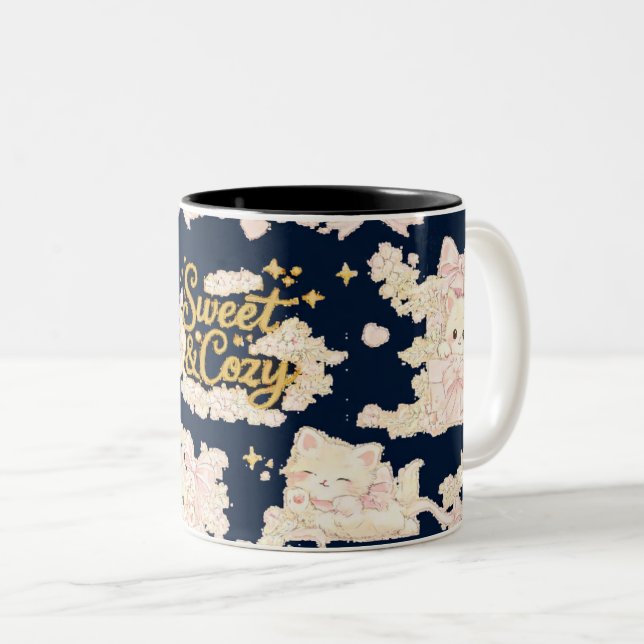 2 Couleurs Tasse Ciel Nuit Céleste Cosy (Devant droit)