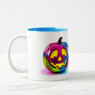 2 Couleurs Tasse citrouille en demi-teinte néon