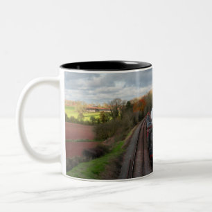 2 Couleurs Tasse classique du train à vapeur