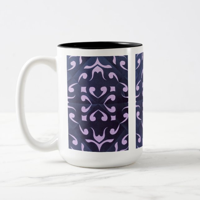 2 Couleurs Tasse Classique Géométrique Abstraite Moderne  (Gauche)