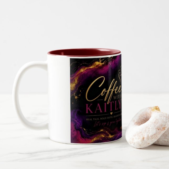 2 Couleurs Tasse Coffee With Kaitlyn (Avec donut)