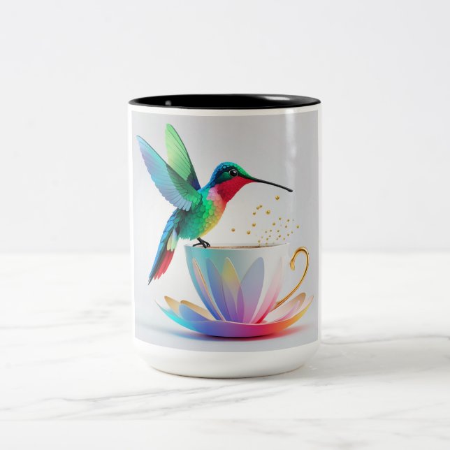 2 Couleurs Tasse Colibri (Centre)