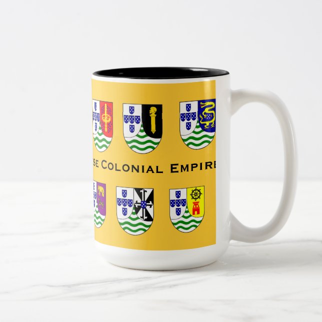 2 Couleurs Tasse coloniale d'empire du Portugal (Droit)