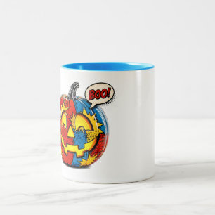 2 Couleurs Tasse Comic Book Pow Pumpkin II