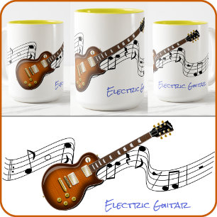 2 Couleurs TASSE - Conception de guitare électrique - Plusieu
