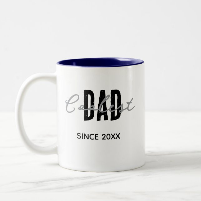 2 Couleurs Tasse Coolest Dad Since 20XX (Gauche)