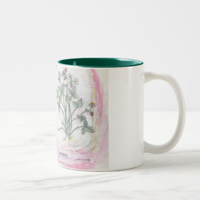 2 Couleurs tasse - copie botanique de deux tons (Droit)