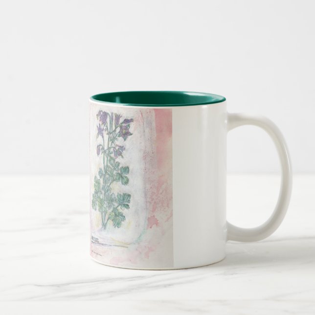 2 Couleurs tasse - copie botanique de deux tons (Droit)