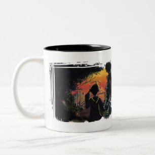 2 Couleurs Tasse - coucher du soleil lo-fi par micgurro