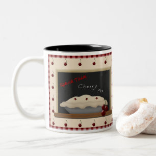 2 Couleurs Tasse Country Style Cherry Pie