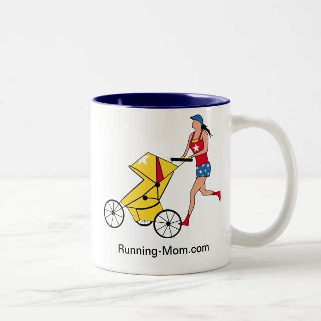 2 Couleurs Tasse courante de maman (Droit)