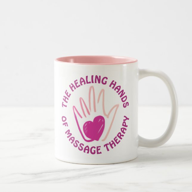 2 Couleurs Tasse curative de la TA de mains (Droit)
