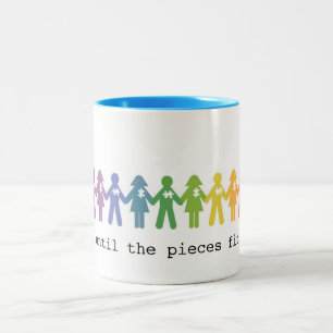 2 Couleurs Tasse d'acceptation d'autisme… Jusqu'à ce que l