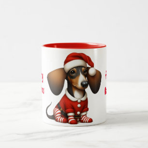 2 Couleurs Tasse Dachshund Animé