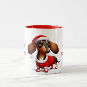 2 Couleurs Tasse Dachshund Animé