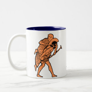 2 Couleurs Tasse d'Aeneas et d'Anchises