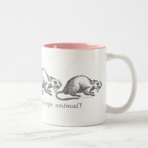 2 Couleurs Tasse d'amants de rat