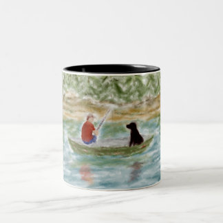 2 Couleurs Tasse d'amis de pêche