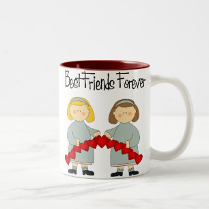 2 Couleurs Tasse d'amitié de BFF