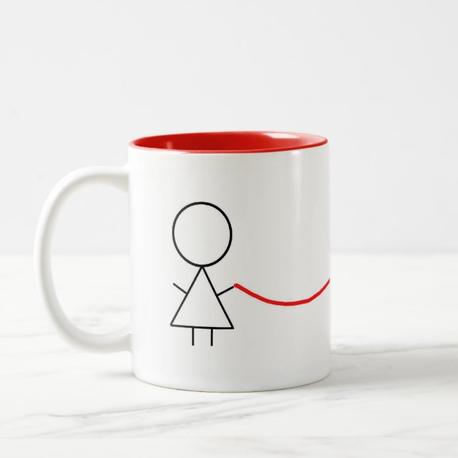 2 Couleurs Tasse d'amour (Gauche)