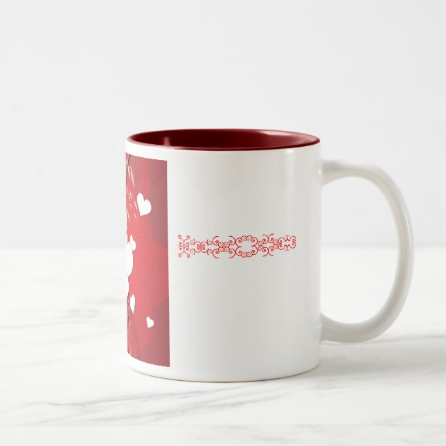 2 Couleurs Tasse d'amour - customisée (Droit)