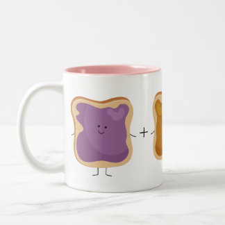 2 Couleurs Tasse d'amour de beurre et de gelée d'arachide