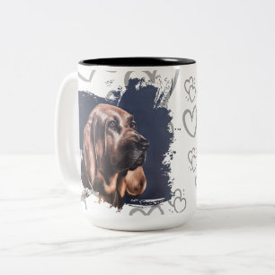 2 Couleurs Tasse d'amour de chien limier