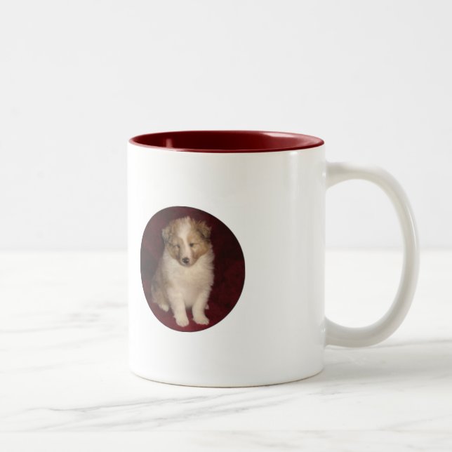 2 Couleurs Tasse d'amour de chiot (Droit)