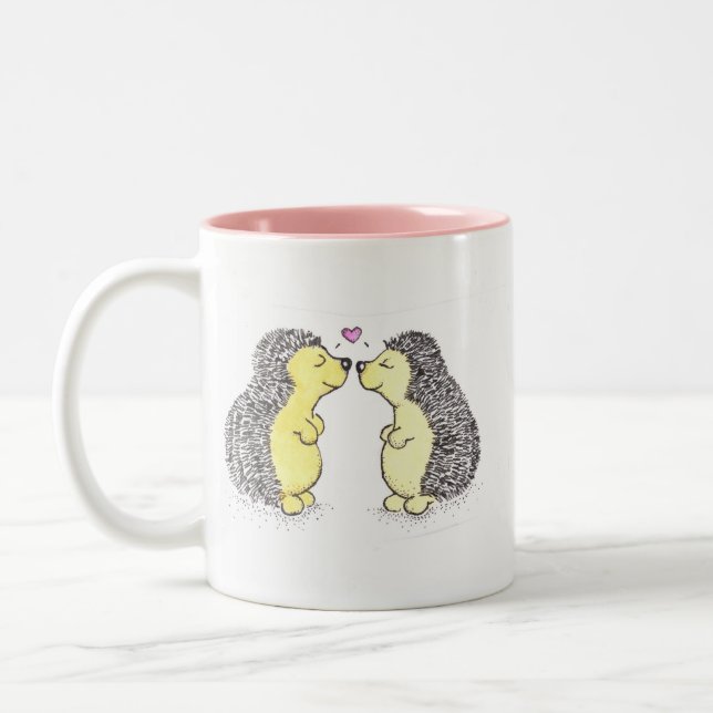 2 Couleurs Tasse d'amour de hérisson (Gauche)